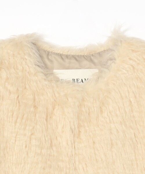 【セール】フェイクファー クルーネック ベスト（ベスト）｜Ray BEAMS（レイビームス）