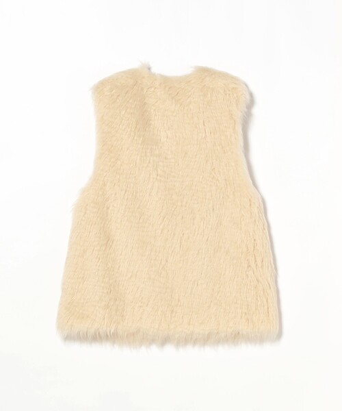 【セール】フェイクファー クルーネック ベスト（ベスト）｜Ray BEAMS（レイビームス）