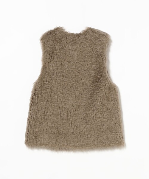 【セール】フェイクファー クルーネック ベスト（ベスト）｜Ray BEAMS（レイビームス）