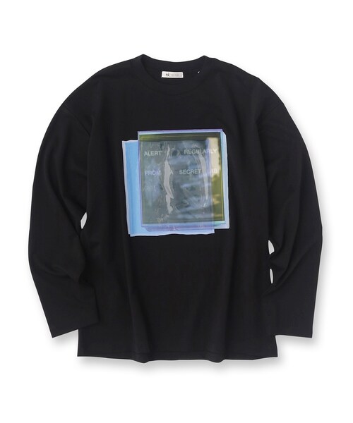 tk.TAKEO KIKUCHI（ティーケータケオキクチ）の「◆コラージュカットソー（Tシャツ/カットソー・メンズ・ブルー系その他/ブラック/オフホワイト・03/02）」の22枚目の写真