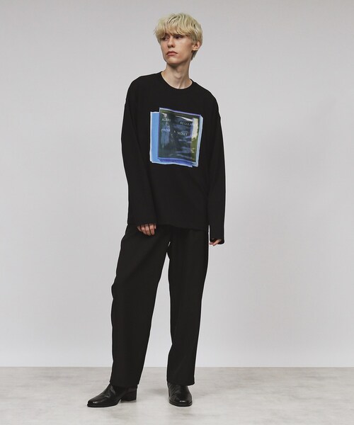 tk.TAKEO KIKUCHI（ティーケータケオキクチ）の「◆コラージュカットソー（Tシャツ/カットソー・メンズ・ブルー系その他/ブラック/オフホワイト・03/02）」の13枚目の写真