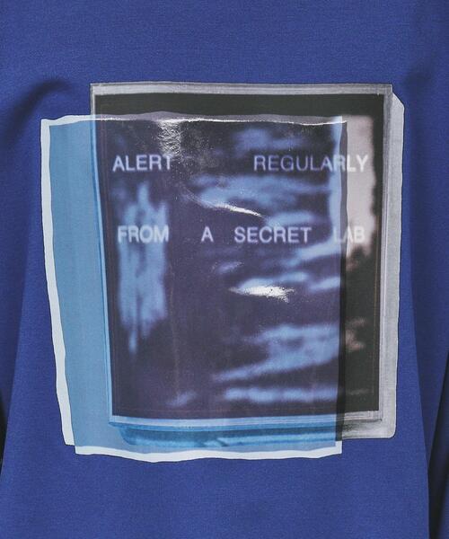 tk.TAKEO KIKUCHI（ティーケータケオキクチ）の「◆コラージュカットソー（Tシャツ/カットソー・メンズ・ブルー系その他/ブラック/オフホワイト・03/02）」の8枚目の写真