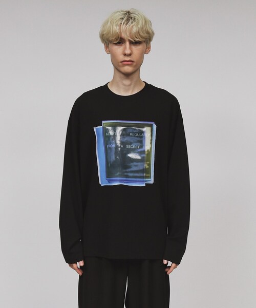 tk.TAKEO KIKUCHI（ティーケータケオキクチ）の「◆コラージュカットソー（Tシャツ/カットソー・メンズ・ブルー系その他/ブラック/オフホワイト・03/02）」の10枚目の写真