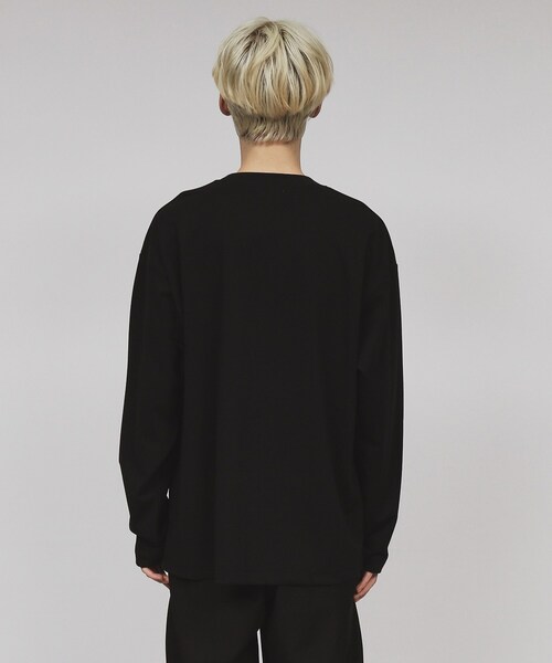 tk.TAKEO KIKUCHI（ティーケータケオキクチ）の「◆コラージュカットソー（Tシャツ/カットソー・メンズ・ブルー系その他/ブラック/オフホワイト・03/02）」の12枚目の写真