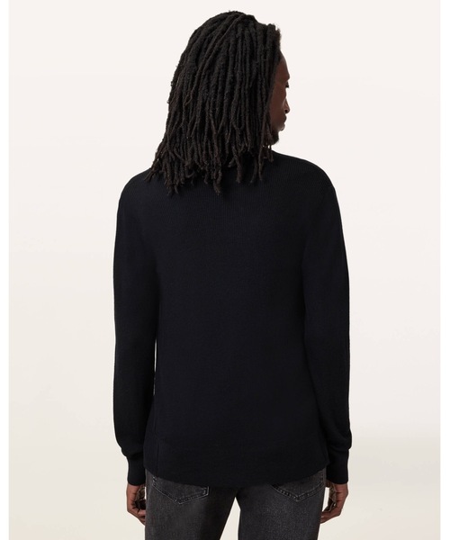 ALLSAINTS(オールセインツ)の「MODE MERINO RAMSKULL OPEN CARDIGAN | モード メリノ ラムスカル オープン カーディガン(カーディガン/ボレロ・メンズ・ブラック・XS/S/L/M/XL)」の11枚目の写真