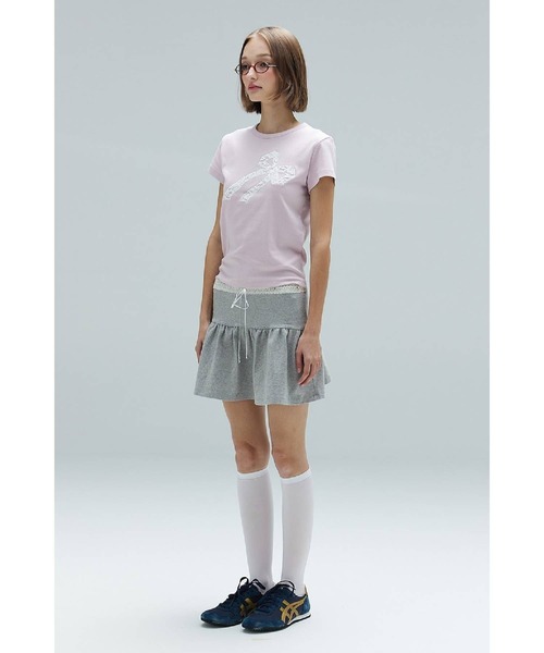 DEARSTALKER（ディアストーカー）の「DEARSTALKER／MIAレースT（Tシャツ/カットソー・レディース・ホワイト/ピンク/グレー・FREE）」の22枚目の写真