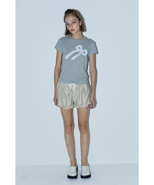 DEARSTALKER（ディアストーカー）の「DEARSTALKER／MIAレースT（Tシャツ/カットソー・レディース・ホワイト/ピンク/グレー・FREE）」の17枚目の写真