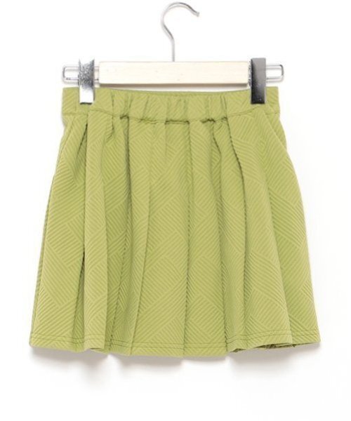 by LOVEiT（バイラビット）の「タックスカート（スカート・キッズ・オフホワイト/ブラック/ライム・130cm/150cm/120cm/140cm/160cm）」の4枚目の写真