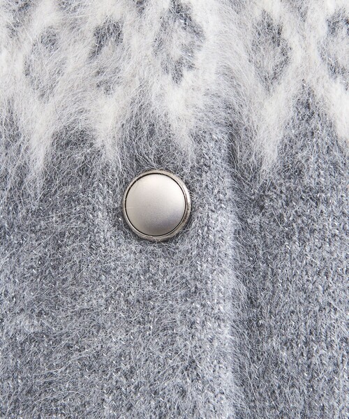 UNITED ARROWS（ユナイテッドアローズ）の「フォックス カシミヤ ジャカード ニットブルゾン（カーディガン/ボレロ・レディース・ライトグレー・FREE）」の15枚目の写真