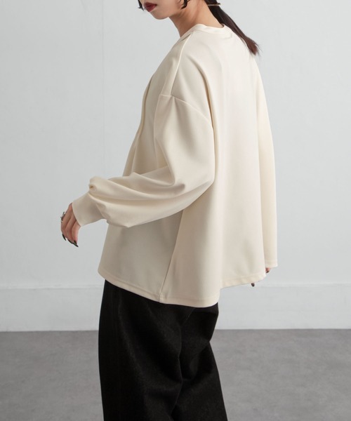 Chillfar（チルファー）の「ピンタックプルオーバー（シャツ/ブラウス・レディース・ネイビー/ピンク/アイボリー/ブラック・FREE）」の8枚目の写真