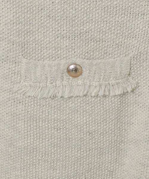 A part by（アパートバイ）の「アンゴラツィードニットベスト（ベスト・レディース・チャコールグレー/アイボリー/ブラウン/ライトグレー/ネイビー・FREE）」の21枚目の写真