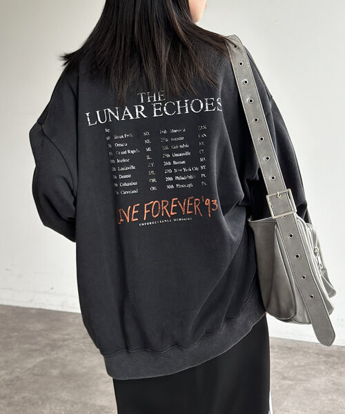 CPCM（シーピーシーエム）の「パウダー加工裏毛スウェット（Tシャツ/カットソー・レディース・ブラック/ブラック系その他2/ブラック系その他/ブラック系その他3/ブラック系その他4・MEDIUM/LARGE）」の6枚目の写真