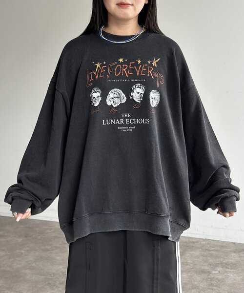 CPCM（シーピーシーエム）の「パウダー加工裏毛スウェット（Tシャツ/カットソー・レディース・ブラック/ブラック系その他2/ブラック系その他/ブラック系その他3/ブラック系その他4・MEDIUM/LARGE）」の9枚目の写真