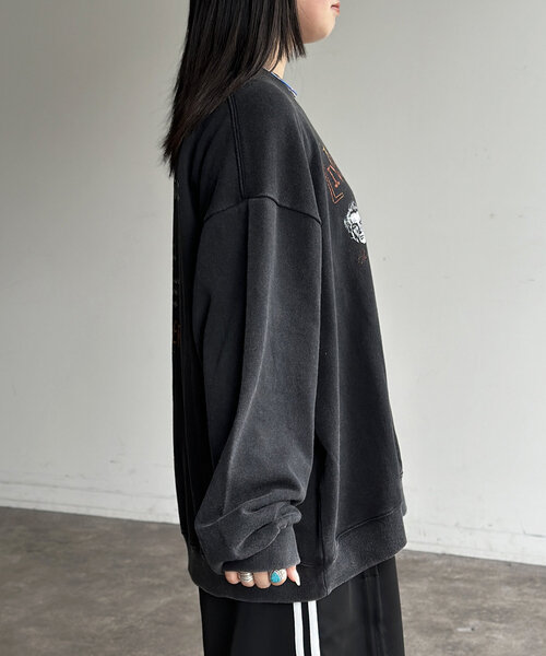 CPCM（シーピーシーエム）の「パウダー加工裏毛スウェット（Tシャツ/カットソー・レディース・ブラック/ブラック系その他2/ブラック系その他/ブラック系その他3/ブラック系その他4・MEDIUM/LARGE）」の10枚目の写真
