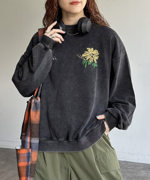 CPCM（シーピーシーエム）の「パウダー加工裏毛スウェット（Tシャツ/カットソー・レディース・ブラック/ブラック系その他2/ブラック系その他/ブラック系その他3/ブラック系その他4・MEDIUM/LARGE）」の12枚目の写真