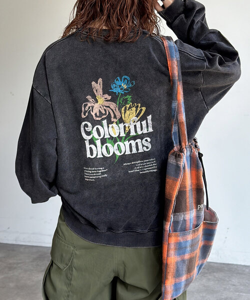 CPCM（シーピーシーエム）の「パウダー加工裏毛スウェット（Tシャツ/カットソー・レディース・ブラック/ブラック系その他2/ブラック系その他/ブラック系その他3/ブラック系その他4・MEDIUM/LARGE）」の14枚目の写真