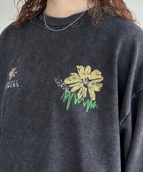 CPCM（シーピーシーエム）の「パウダー加工裏毛スウェット（Tシャツ/カットソー・レディース・ブラック/ブラック系その他2/ブラック系その他/ブラック系その他3/ブラック系その他4・MEDIUM/LARGE）」の20枚目の写真