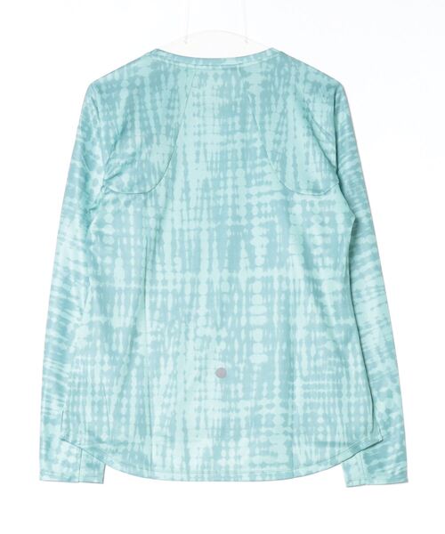 ASICS(アシックス)の「アシックス ASICS WOMEN ALL OVER PRINT LONG SLEEVE TOP(Tシャツ/カットソー・レディース・グリーン・S/M/L)」の2枚目の写真