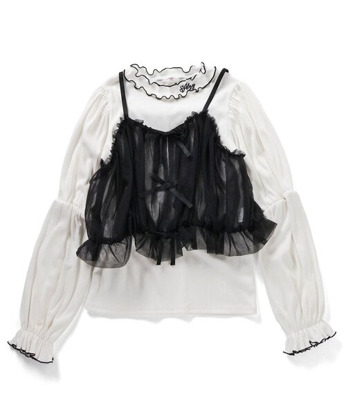algy（アルジー）の「チュールキャミ&リブロンTセット（その他トップス・キッズ・ブラック/ピンク・XX-SMALL/X-SMALL/SMALL/MEDIUM）」の16枚目の写真