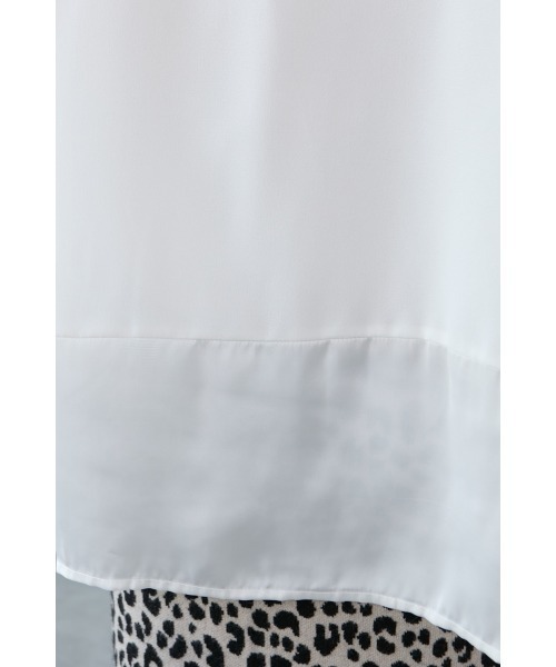 M.deux（エムドゥ）の「●リブ袖ストレッチプルオーバー●（シャツ/ブラウス・レディース・モカ/オフホワイト・MEDIUM）」の11枚目の写真