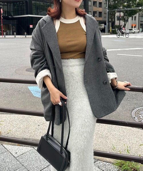 archives(アルシーヴ)の「【Ltd.】LAME SGAGGY SKIRT(スカート・レディース・オフホワイト/ブラック・FREE)」の6枚目の写真