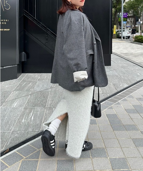 archives(アルシーヴ)の「【Ltd.】LAME SGAGGY SKIRT(スカート・レディース・オフホワイト/ブラック・FREE)」の9枚目の写真