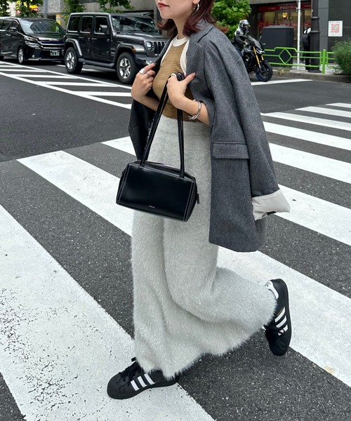 archives(アルシーヴ)の「【Ltd.】LAME SGAGGY SKIRT(スカート・レディース・オフホワイト/ブラック・FREE)」の11枚目の写真