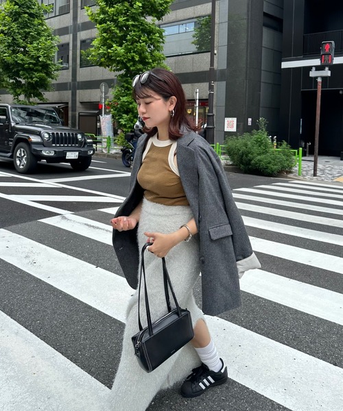 archives(アルシーヴ)の「【Ltd.】LAME SGAGGY SKIRT(スカート・レディース・オフホワイト/ブラック・FREE)」の13枚目の写真