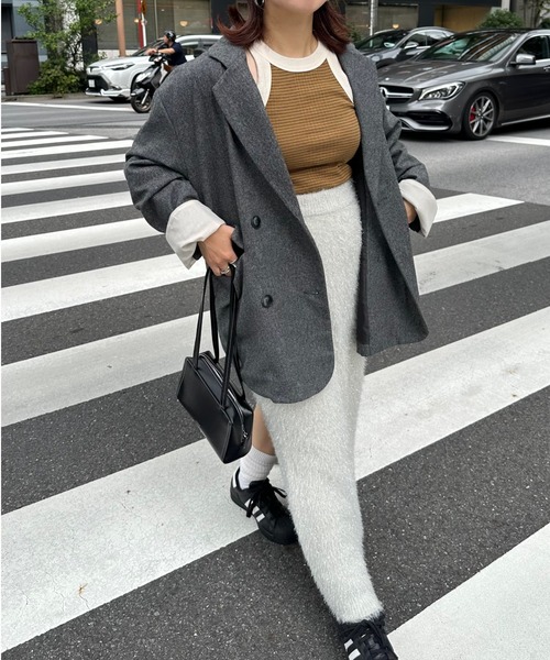archives(アルシーヴ)の「【Ltd.】LAME SGAGGY SKIRT(スカート・レディース・オフホワイト/ブラック・FREE)」の7枚目の写真