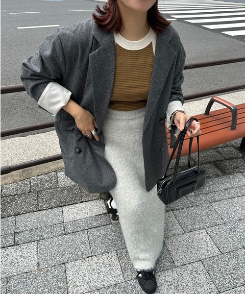 archives(アルシーヴ)の「【Ltd.】LAME SGAGGY SKIRT(スカート・レディース・オフホワイト/ブラック・FREE)」の15枚目の写真