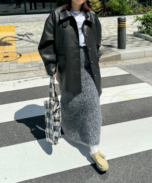 archives(アルシーヴ)の「【Ltd.】LAME SGAGGY SKIRT(スカート・レディース・オフホワイト/ブラック・FREE)」の16枚目の写真
