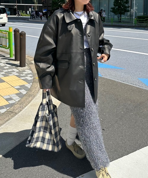 archives(アルシーヴ)の「【Ltd.】LAME SGAGGY SKIRT(スカート・レディース・オフホワイト/ブラック・FREE)」の17枚目の写真