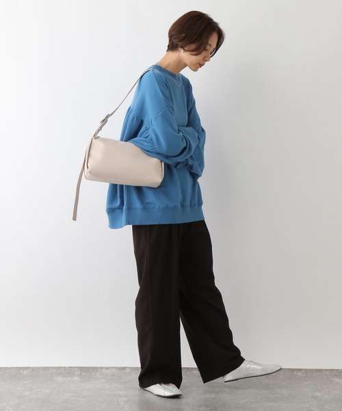 LEPSIM（レプシィム）の「フェイクレザーソフトショルダー　234670（ショルダーバッグ・レディース・ブラック/アイボリー/ブラウン/ライトグレー/カーキブラウン・ONE SIZE）」の9枚目の写真