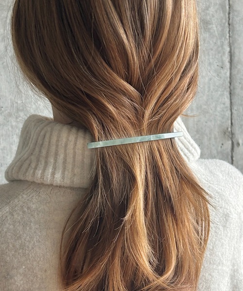 ciite'（シーテ）の「シンプリーバレッタ / simply barrette（バレッタ/ヘアクリップ・レディース・ライトグリーン/オレンジ/グリーン/アイボリー/グレー/チャコールグレー/ブルー/カーキ/ピンク/ブラウン/パープル/ベージュ・FREE）」の9枚目の写真