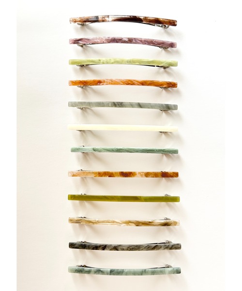 ciite'（シーテ）の「シンプリーバレッタ / simply barrette（バレッタ/ヘアクリップ・レディース・ライトグリーン/オレンジ/グリーン/アイボリー/グレー/チャコールグレー/ブルー/カーキ/ピンク/ブラウン/パープル/ベージュ・FREE）」の13枚目の写真