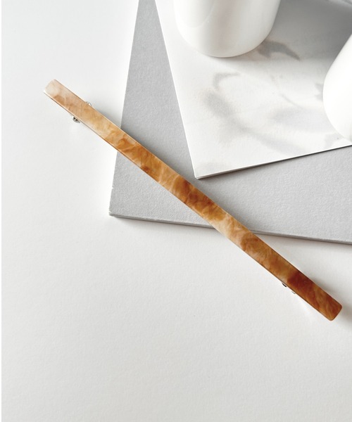 ciite'（シーテ）の「シンプリーバレッタ / simply barrette（バレッタ/ヘアクリップ・レディース・ライトグリーン/オレンジ/グリーン/アイボリー/グレー/チャコールグレー/ブルー/カーキ/ピンク/ブラウン/パープル/ベージュ・FREE）」の21枚目の写真