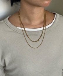 whoseA（フーシー）の「【金属アレルギー対応】OmnidirectionalNecklace/オムニディレクショナル ステンレスネックレス（ネックレス）」