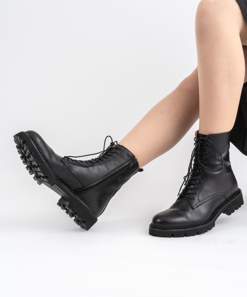 【セール】【FABIO RUSCONI/ファビオルスコーニ】レザー ショートブーツ（ブーツ）｜Fabio Rusconi（ファビオルスコーニ）