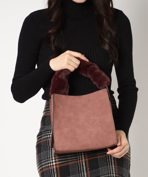 ESPERANZA（エスペランサ）の「2Wayハンドルバック（ハンドバッグ・レディース・ブルー/ベージュ/ワインレッド・FREE）」の7枚目の写真