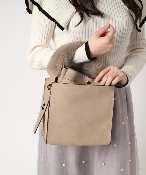 ESPERANZA（エスペランサ）の「2Wayハンドルバック（ハンドバッグ・レディース・ブルー/ベージュ/ワインレッド・FREE）」の10枚目の写真