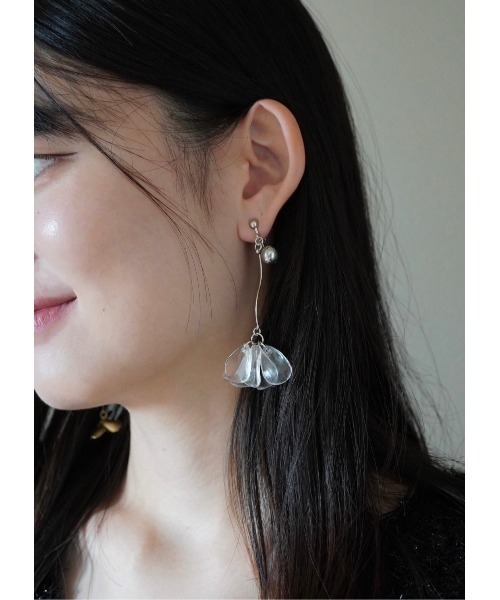 VIBGYOR(ヴィブジョー)の「【Agaro】No.94 天然石 大きめ イヤリング(MA)(イヤリング・レディース・ベージュ/その他6/その他5/その他1・FREE)」の4枚目の写真
