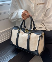 mebole | ツートンレトロボストン(ボストンバッグ)