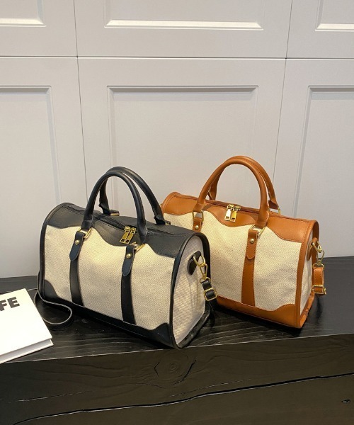 mebole（メボレ）の「ツートンレトロボストン（ボストンバッグ・レディース・ブラウン/ブラック・FREE）」の19枚目の写真