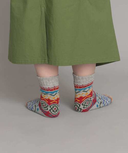 URBAN RESEARCH Sonny Label(アーバンリサーチサニーレーベル)の「H FOOTWEAR フェアアイル柄ソックス(ソックス/靴下・レディース・ブラウン/グレー/オレンジ・FREE)」の10枚目の写真
