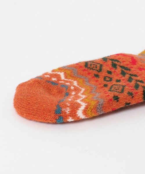 URBAN RESEARCH Sonny Label(アーバンリサーチサニーレーベル)の「H FOOTWEAR フェアアイル柄ソックス(ソックス/靴下・レディース・ブラウン/グレー/オレンジ・FREE)」の5枚目の写真