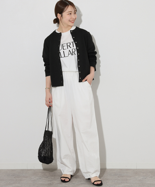 JOURNAL STANDARD relume（ジャーナルスタンダード　レリューム）の「《WEB限定追加2》ウォッシャブルスポンジニットクルーネックカーディガン（カーディガン/ボレロ・レディース・ブラック・FREE）」の14枚目の写真