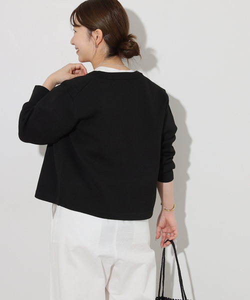 JOURNAL STANDARD relume（ジャーナルスタンダード　レリューム）の「《WEB限定追加2》ウォッシャブルスポンジニットクルーネックカーディガン（カーディガン/ボレロ・レディース・ブラック・FREE）」の20枚目の写真