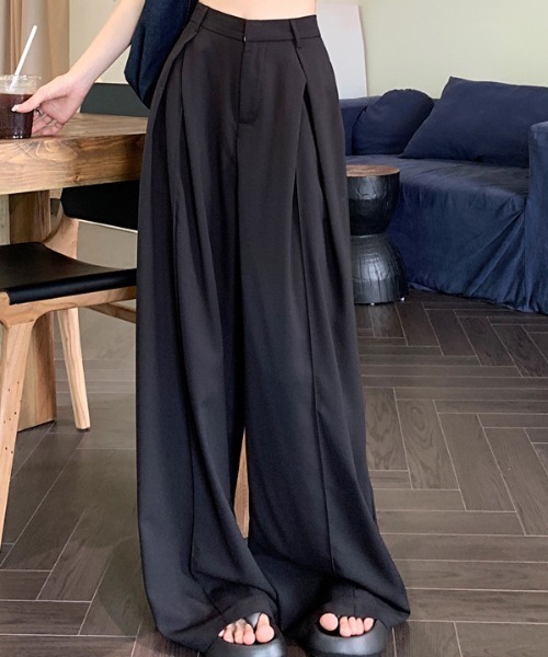 【セール】タック入りワイドパンツ（その他パンツ）｜deux amour（ドゥーザムール）
