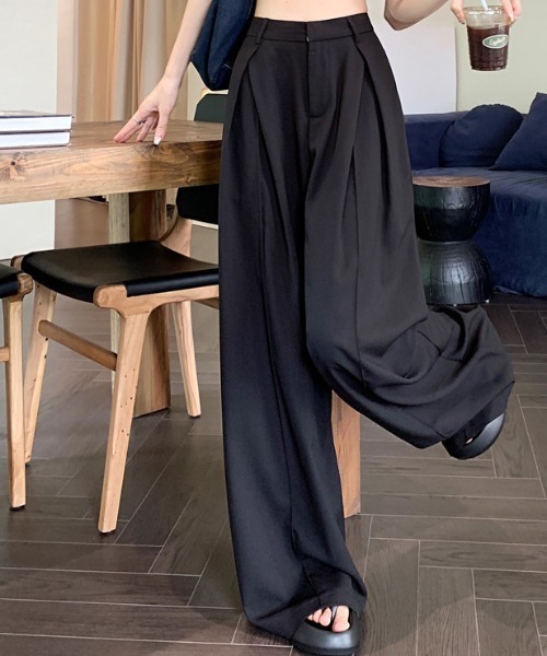 【セール】タック入りワイドパンツ（その他パンツ）｜deux amour（ドゥーザムール）