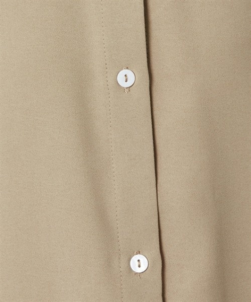 nissen（ニッセン）の「前後２ＷＡＹ袖シャーリングとろみブラウス（シャツ/ブラウス・レディース・ブラック/ベージュ/ブルー/オフホワイト・LL/S/M/L）」の8枚目の写真